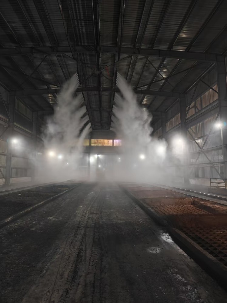 鋼鐵廠高壓雙流體干霧抑塵系統(tǒng)